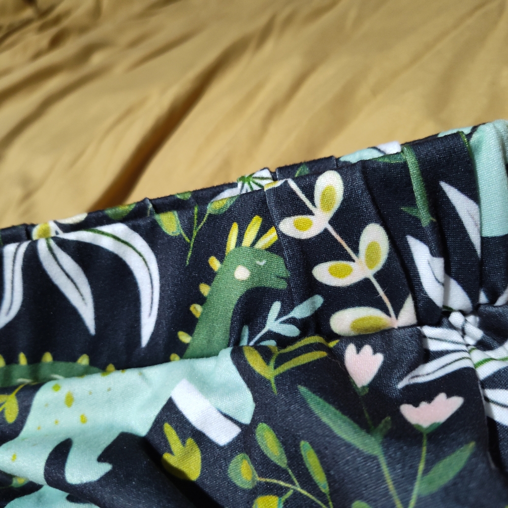 Dinosaur Print Skirt with Green and Blue Accents - Picture 3 of 3
